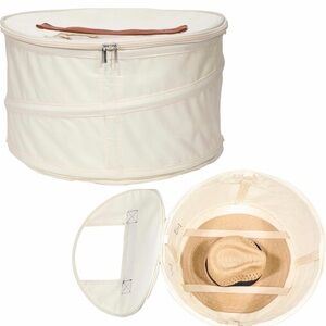 Ivory Collapsible Hat Storage Organizer